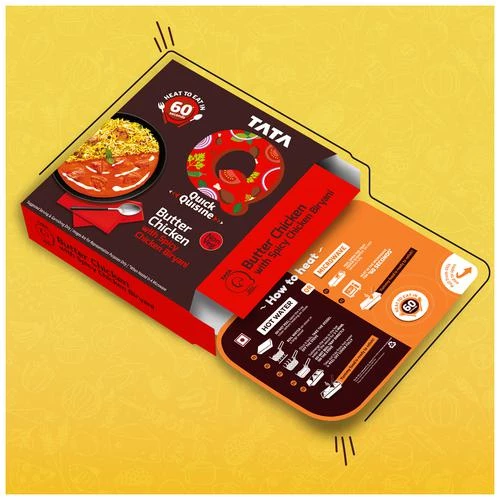 TATA Q Heat To Eat - Butter Chicken With Spicy Chicken Biryani, 330 g-7.webp